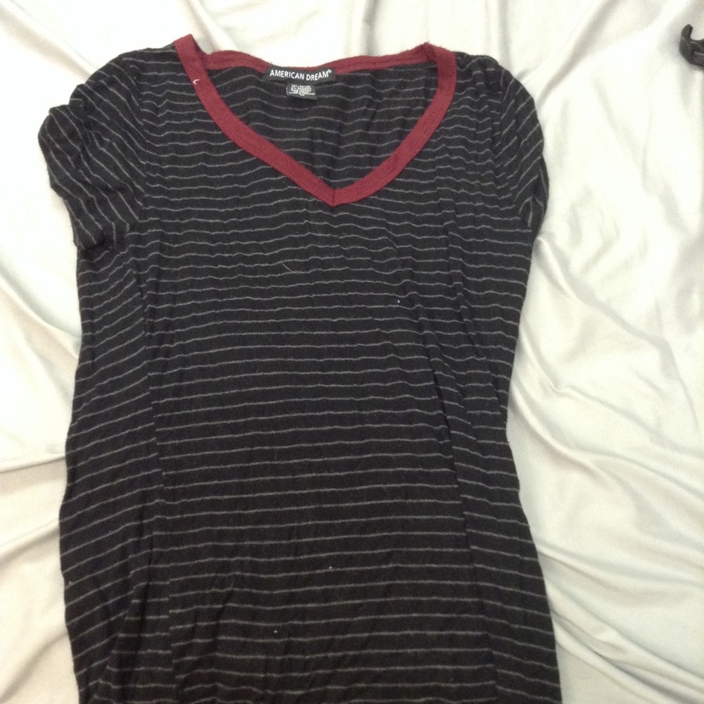 Soft Stripe Short Sleeve Top